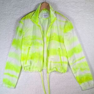 147-Guess Neon Green‎ Tie-Dye Jacket